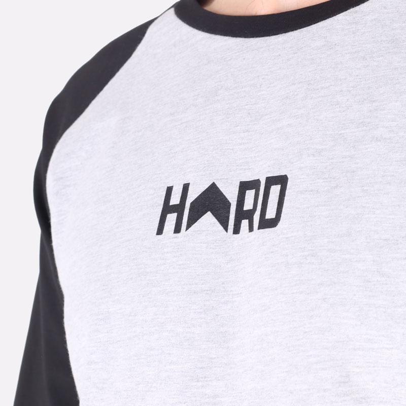 мужская серая футболка Hard Logo Longsleeve Hard grey* - цена, описание, фото 2